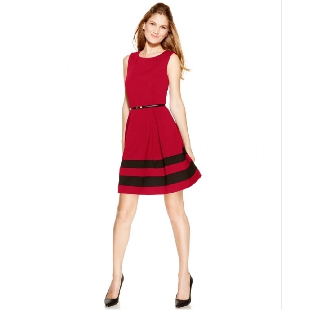 Calvin Klein Fit And Flare Dress